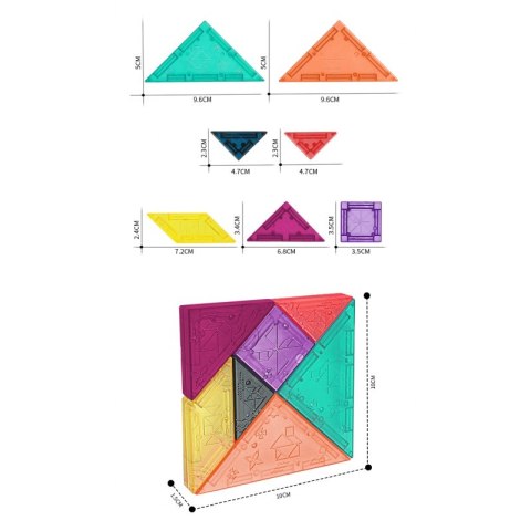 WOOPIE Tangram Klocki Magnetyczne Puzzle 3D WOOPIE Tangram Klocki Magnetyczne Puzzle 3D
