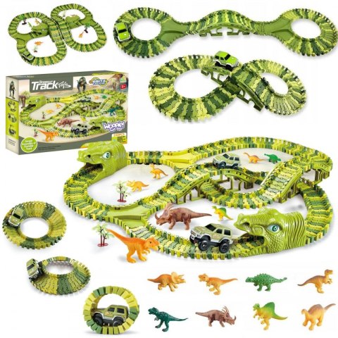 WOOPIE Tor Samochodowy XXL Dinozaury 240 el. WOOPIE Tor Samochodowy XXL Dinozaury 240 el.