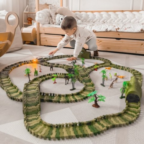 WOOPIE Tor Samochodowy XXL Dinozaury 240 el. WOOPIE Tor Samochodowy XXL Dinozaury 240 el.