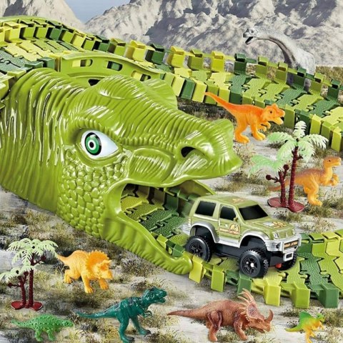 WOOPIE Tor Samochodowy XXL Dinozaury 240 el. WOOPIE Tor Samochodowy XXL Dinozaury 240 el.