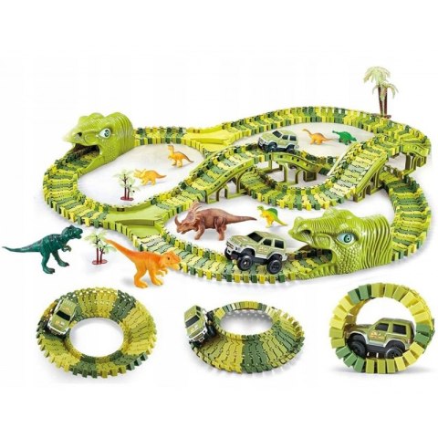 WOOPIE Tor Samochodowy XXL Dinozaury 240 el. WOOPIE Tor Samochodowy XXL Dinozaury 240 el.