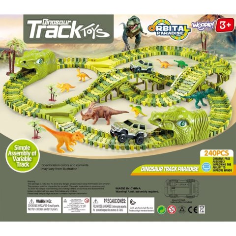 WOOPIE Tor Samochodowy XXL Dinozaury 240 el. WOOPIE Tor Samochodowy XXL Dinozaury 240 el.
