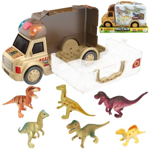 WOOPIE Zestaw Samochód 2w1 Walizka + Dinozaury Figurki 6 szt. WOOPIE Zestaw Samochód 2w1 Walizka + Dinozaury Figurki 6 szt.