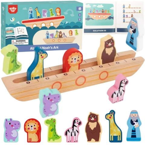 TOOKY TOY Drewniana Układanka Łamigłówki dla Dzieci Noe i Zwierzęta TOOKY TOY Drewniana Układanka Łamigłówki dla Dzieci Noe i Zwierzęta