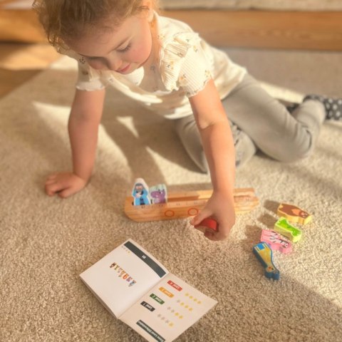 TOOKY TOY Drewniana Układanka Łamigłówki dla Dzieci Noe i Zwierzęta TOOKY TOY Drewniana Układanka Łamigłówki dla Dzieci Noe i Zwierzęta