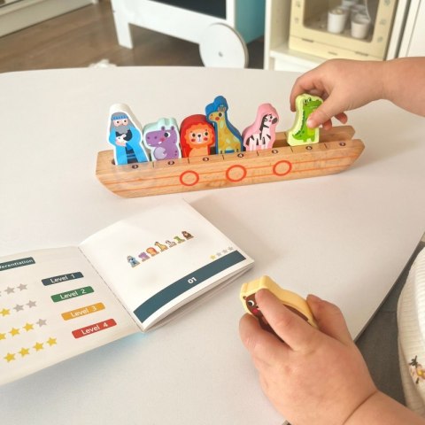 TOOKY TOY Drewniana Układanka Łamigłówki dla Dzieci Noe i Zwierzęta TOOKY TOY Drewniana Układanka Łamigłówki dla Dzieci Noe i Zwierzęta