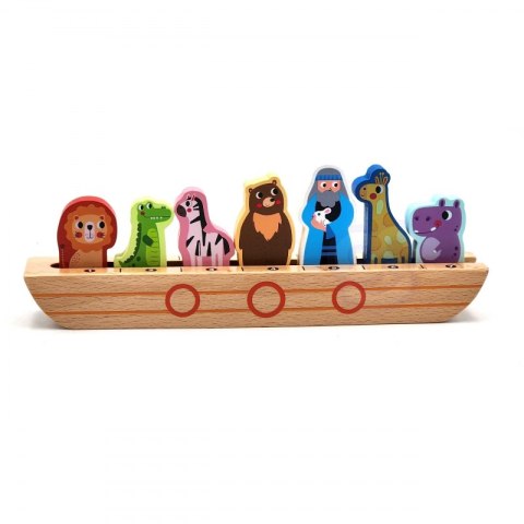 TOOKY TOY Drewniana Układanka Łamigłówki dla Dzieci Noe i Zwierzęta TOOKY TOY Drewniana Układanka Łamigłówki dla Dzieci Noe i Zwierzęta