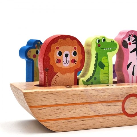 TOOKY TOY Drewniana Układanka Łamigłówki dla Dzieci Noe i Zwierzęta TOOKY TOY Drewniana Układanka Łamigłówki dla Dzieci Noe i Zwierzęta