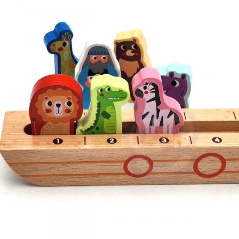 TOOKY TOY Drewniana Układanka Łamigłówki dla Dzieci Noe i Zwierzęta TOOKY TOY Drewniana Układanka Łamigłówki dla Dzieci Noe i Zwierzęta