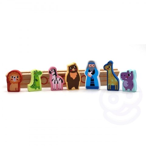 TOOKY TOY Drewniana Układanka Łamigłówki dla Dzieci Noe i Zwierzęta TOOKY TOY Drewniana Układanka Łamigłówki dla Dzieci Noe i Zwierzęta