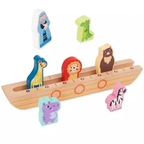 TOOKY TOY Drewniana Układanka Łamigłówki dla Dzieci Noe i Zwierzęta TOOKY TOY Drewniana Układanka Łamigłówki dla Dzieci Noe i Zwierzęta
