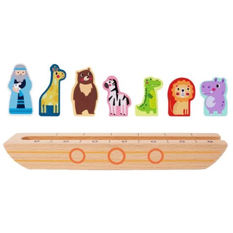 TOOKY TOY Drewniana Układanka Łamigłówki dla Dzieci Noe i Zwierzęta TOOKY TOY Drewniana Układanka Łamigłówki dla Dzieci Noe i Zwierzęta