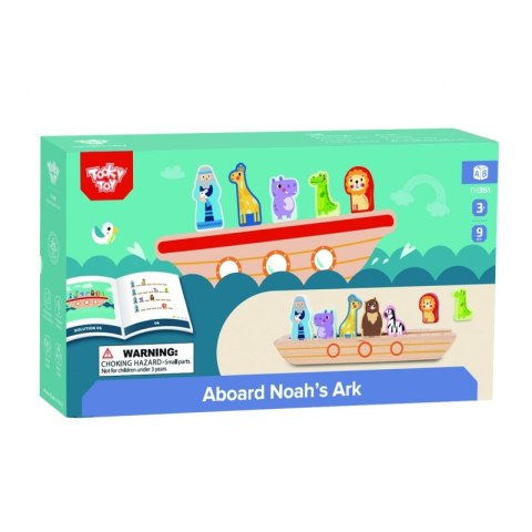 TOOKY TOY Drewniana Układanka Łamigłówki dla Dzieci Noe i Zwierzęta TOOKY TOY Drewniana Układanka Łamigłówki dla Dzieci Noe i Zwierzęta