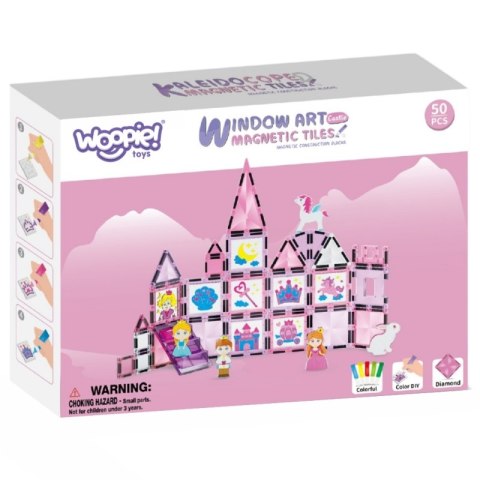 WOOPIE Klocki Magnetyczne Zestaw Zamek Księżniczki 58 el. WOOPIE Klocki Magnetyczne Zestaw Zamek Księżniczki 58 el.