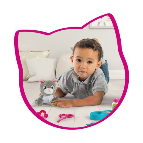 SMOBY Zestaw 2w1 Kontener dla Kota + Interaktywny Miauczący Kot SMOBY Zestaw 2w1 Kontener dla Kota + Interaktywny Miauczący Kot