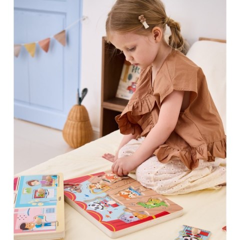 VIGA Puzzle Dźwiękowe Dopasuj Muzykujące Zwierzęta VIGA Puzzle Dźwiękowe Dopasuj Muzykujące Zwierzęta