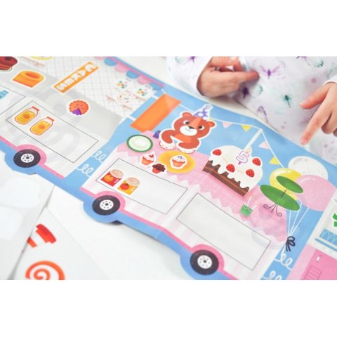 WOOPIE ART&FUN Naklejki Wielorazowe Zestaw Kreatywny Wyklejanka Pojazdy Straż Pożarna Lodziarnia 77 el. WOOPIE ART&FUN Naklejki Wielorazowe Zestaw Kreatywny Wyklejanka Pojazdy Straż Pożarna Lodziarnia 77 el.
