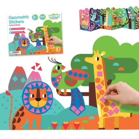 WOOPIE ART&FUN Naklejki Zestaw Dopasuj Kształty i Kolory Wyklejanka Zwierzątka 504 el. WOOPIE ART&FUN Naklejki Zestaw Dopasuj Kształty i Kolory Wyklejanka Zwierzątka 504 el.