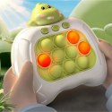 WOOPIE Gra POP IT Elektryczna Antystresowa Zręcznościowa Dinozaur Zielony Zestaw 24 szt.