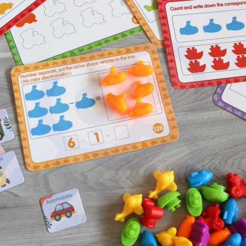 WOOPIE Zestaw Edukacyjny Nauka Liczenia Montessori Sorter Kolorów 8SZT WOOPIE Zestaw Edukacyjny Nauka Liczenia Montessori Sorter Kolorów 8SZT