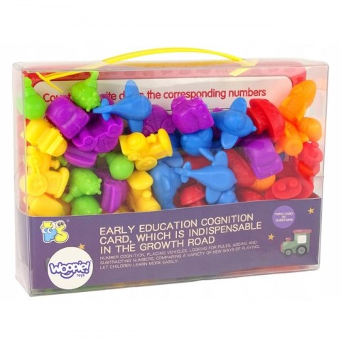 WOOPIE Zestaw Edukacyjny Nauka Liczenia Montessori Sorter Kolorów 8SZT WOOPIE Zestaw Edukacyjny Nauka Liczenia Montessori Sorter Kolorów 8SZT