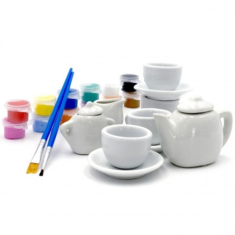 WOOPIE Zestaw Serwis do Herbaty Ceramiczny do Malowania WOOPIE Zestaw Serwis do Herbaty Ceramiczny do Malowania