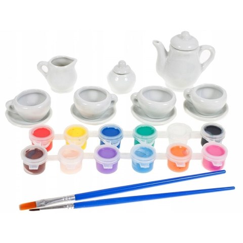WOOPIE Zestaw Serwis do Herbaty Ceramiczny do Malowania WOOPIE Zestaw Serwis do Herbaty Ceramiczny do Malowania