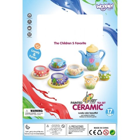 WOOPIE Zestaw Serwis do Herbaty Ceramiczny do Malowania WOOPIE Zestaw Serwis do Herbaty Ceramiczny do Malowania