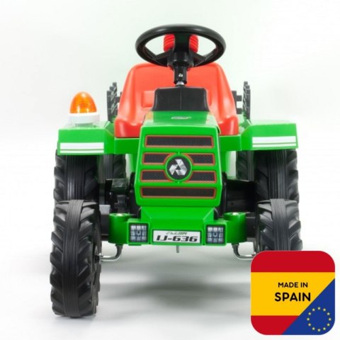 INJUSA Traktor Na Akumulator Basic 6V + Przyczepka INJUSA Traktor Na Akumulator Basic 6V + Przyczepka