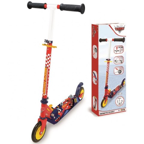 SMOBY Hulajnoga Dwukołowa Auta 3 Cars Metalowa SMOBY Hulajnoga Dwukołowa Auta 3 Cars Metalowa