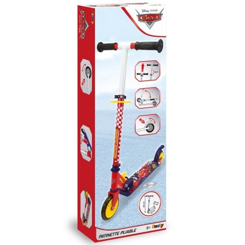 SMOBY Hulajnoga Dwukołowa Auta 3 Cars Metalowa SMOBY Hulajnoga Dwukołowa Auta 3 Cars Metalowa