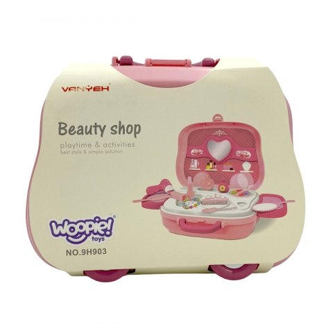WOOPIE Przenośna Toaletka Salon Urody 2w1 Walizka na Kółkach dla Dziewczynki WOOPIE Przenośna Toaletka Salon Urody 2w1 Walizka na Kółkach dla Dziewczynki