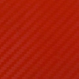 Folia rolka carbon 3D czerwona 1,27x28m