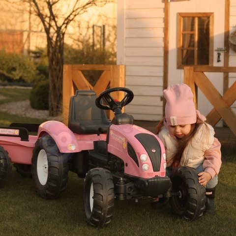 FALK Traktor Country Star Różowy na Pedały + Przyczepka i Klakson od 2 Lat. FALK Traktor Country Star Różowy na Pedały + Przyczepka i Klakson od 2 Lat.