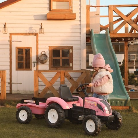 FALK Traktor Country Star Różowy na Pedały + Przyczepka i Klakson od 2 Lat. FALK Traktor Country Star Różowy na Pedały + Przyczepka i Klakson od 2 Lat.