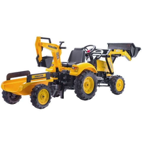 FALK Traktor KOMATSU na Pedały Koparka Łyżka Przyczepka od 2 lat FALK Traktor KOMATSU na Pedały Koparka Łyżka Przyczepka od 2 lat
