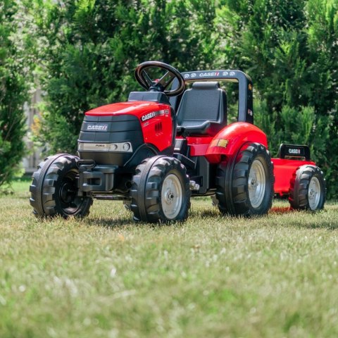 FALK Traktor na Pedały Case Czerwony Duży z Przyczepką od 3 lat FALK Traktor na Pedały Case Czerwony Duży z Przyczepką od 3 lat