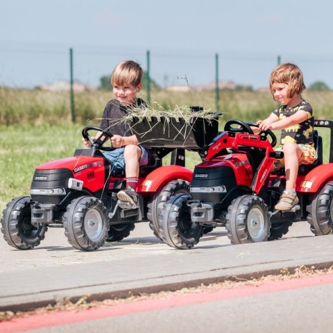 FALK Traktor na Pedały Case Czerwony Duży z Przyczepką od 3 lat FALK Traktor na Pedały Case Czerwony Duży z Przyczepką od 3 lat