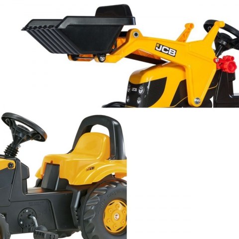RollyKid JCB Rolly Toys Traktor na Pedały z Łyżką i Przyczepą RollyKid JCB Rolly Toys Traktor na Pedały z Łyżką i Przyczepą