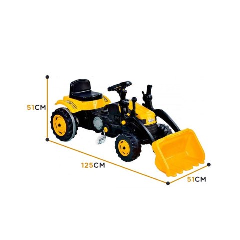 WOOPIE Traktor Na Pedały Farmer MaxTrac Classic Łyżka Spychacz WOOPIE Traktor Na Pedały Farmer MaxTrac Classic Łyżka Spychacz