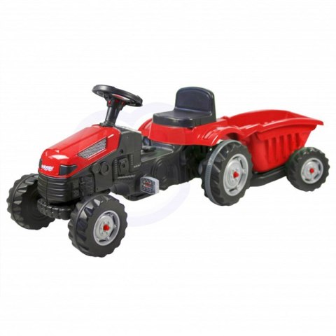 WOOPIE Traktor na Pedały Farmer GoTrac MAXI z Przyczepą Ciche Koła WOOPIE Traktor na Pedały Farmer GoTrac MAXI z Przyczepą Ciche Koła