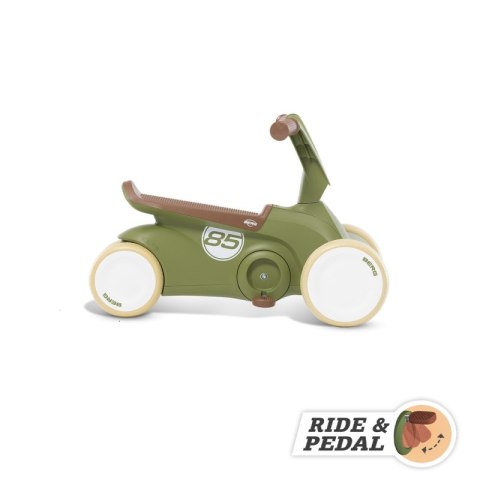 BERG GO2 Gokart Jeździk Rowerek 2w1 Retro Green BERG GO2 Gokart Jeździk Rowerek 2w1 Retro Green