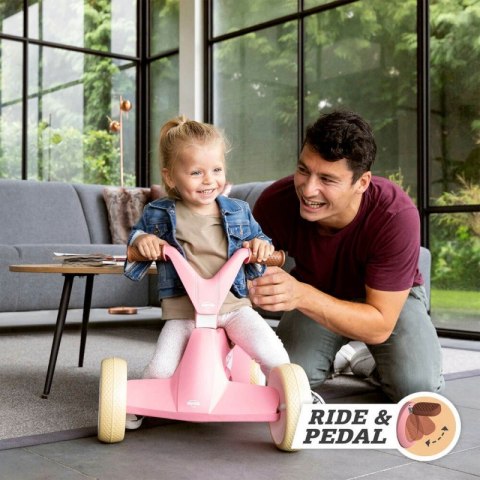 BERG GO2 Gokart Jeździk Rowerek 2w1 Retro Pink BERG GO2 Gokart Jeździk Rowerek 2w1 Retro Pink