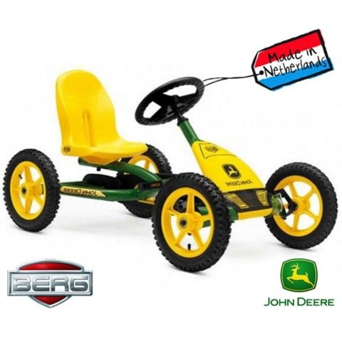 BERG Gokart na Pedały Buddy John Deere 3-8 lat do 50 kg BERG Gokart na Pedały Buddy John Deere 3-8 lat do 50 kg