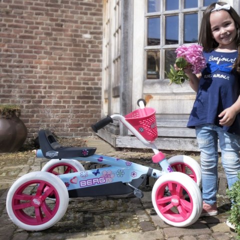 BERG Gokart na Pedały Buzzy Bloom Ciche Koła 2-5 lat do 30 kg BERG Gokart na Pedały Buzzy Bloom Ciche Koła 2-5 lat do 30 kg