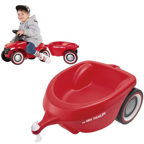 BIG Przyczepka do jeździka Bobby Car Neo czerwona BIG Przyczepka do jeździka Bobby Car Neo czerwona