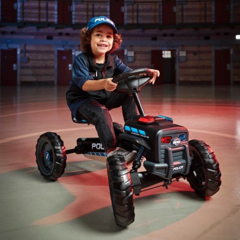 BERG Gokart na pedały Buzzy Police 2-5 lat do 30 kg Dźwięk + Światło BERG Gokart na pedały Buzzy Police 2-5 lat do 30 kg Dźwięk + Światło