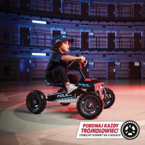 BERG Gokart na pedały Buzzy Police 2-5 lat do 30 kg Dźwięk + Światło BERG Gokart na pedały Buzzy Police 2-5 lat do 30 kg Dźwięk + Światło