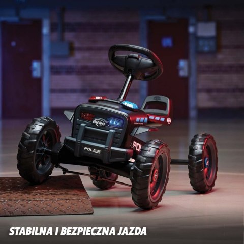 BERG Gokart na pedały Buzzy Police 2-5 lat do 30 kg Dźwięk + Światło BERG Gokart na pedały Buzzy Police 2-5 lat do 30 kg Dźwięk + Światło