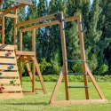 AXI Mitch play tower - Duży Plac Zabaw Drewniany Zjeżdżalnia Hustawki Ścianka Wspinaczkowa + Wieża